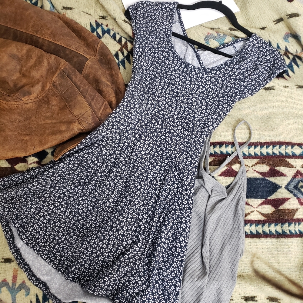 Cross Back Sundress Floral Flowy